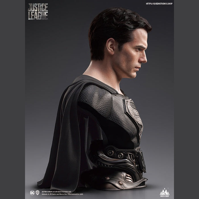 DC Superman ( Black Suit ) Life-size Bust By Queen Studios - Medaid International