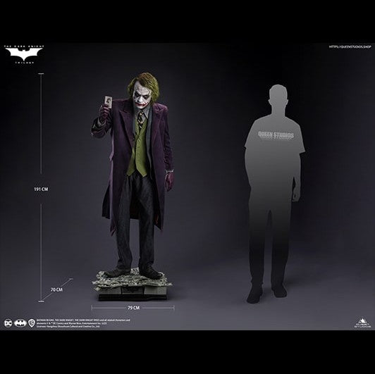 DARK KNIGHT - Joker 1/1 Lifesize Statue By Queen Studios - Medaid International