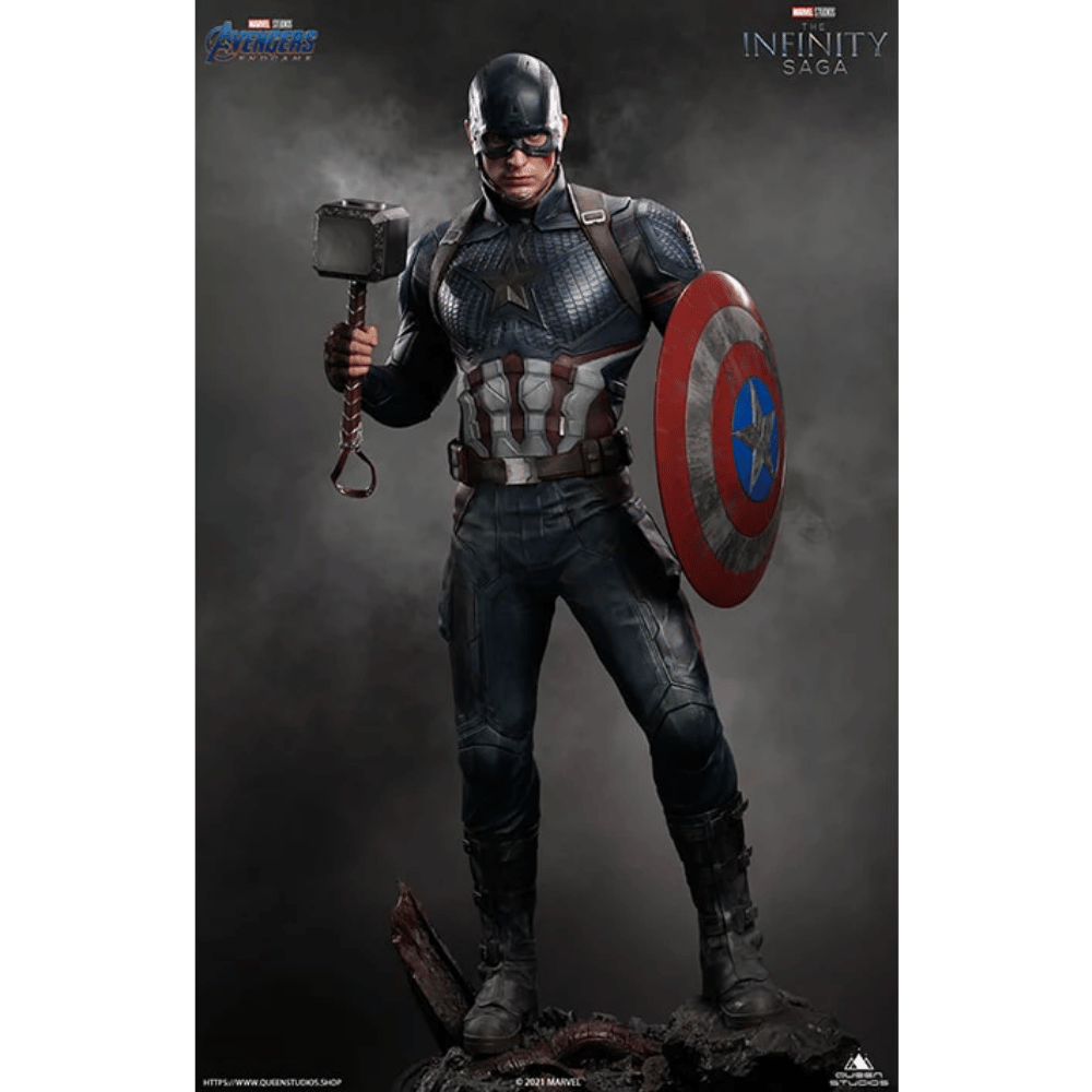 Marvel Captain America 1/2 Statue By Queen Studios - Medaid International