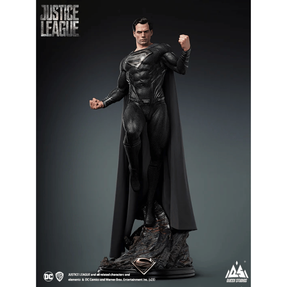 DC Superman (Black Suit) 1/3 Scale Statue (Premium Edition) By Queen Studios - Medaid International