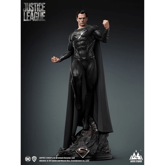 DC Superman (Black Suit) 1/3 Scale Statue (Premium Edition) By Queen Studios - Medaid International