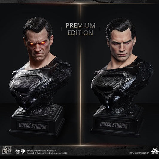 DC Superman (Black Suit) 1/3 Scale Statue (Premium Edition) By Queen Studios - Medaid International