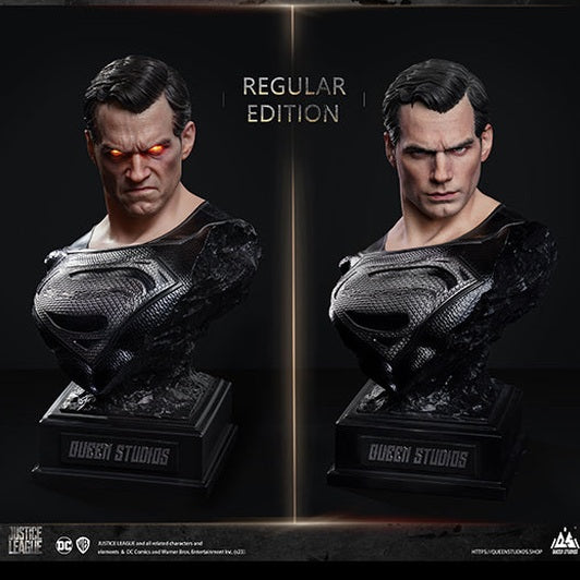 DC Superman (Black Suit) 1/3 Scale Statue (Premium Edition) By Queen Studios - Medaid International