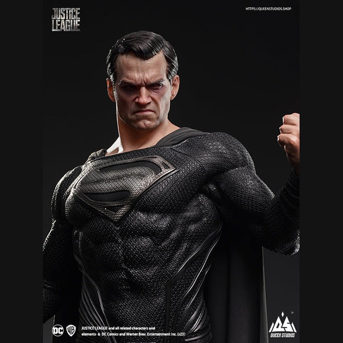 DC Superman (Black Suit) 1/3 Scale Statue (Premium Edition) By Queen Studios - Medaid International