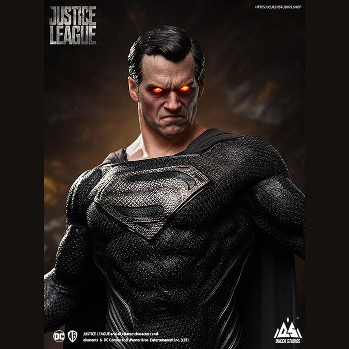 DC Superman (Black Suit) 1/3 Scale Statue (Premium Edition) By Queen Studios - Medaid International