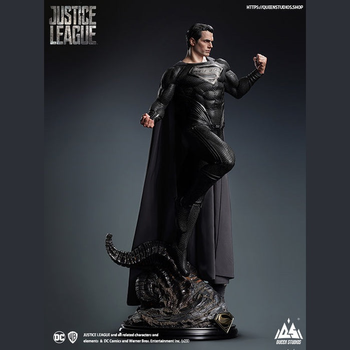 DC Superman (Black Suit) 1/3 Scale Statue (Premium Edition) By Queen Studios - Medaid International