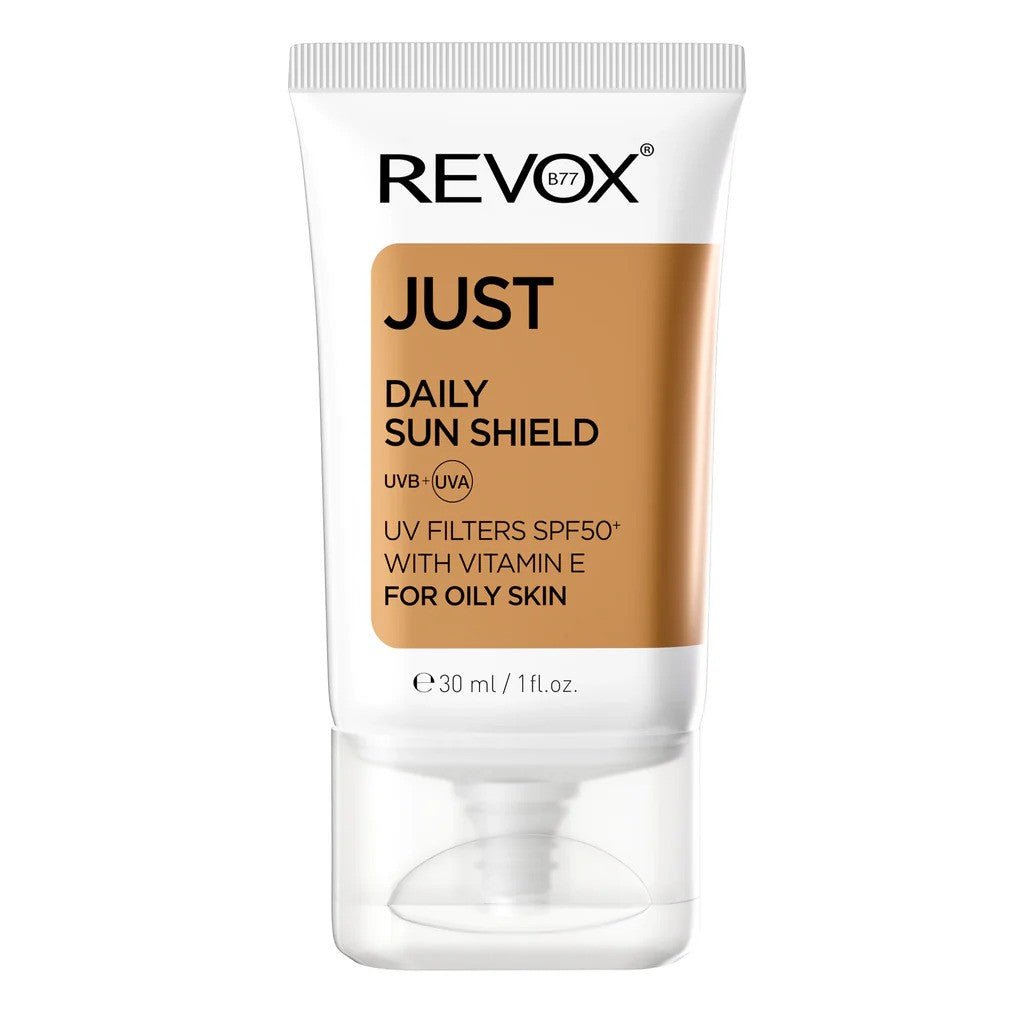 Revox B77 Just daily sun shield spf 50 with Vitamin E for oily skin 30ml - Medaid