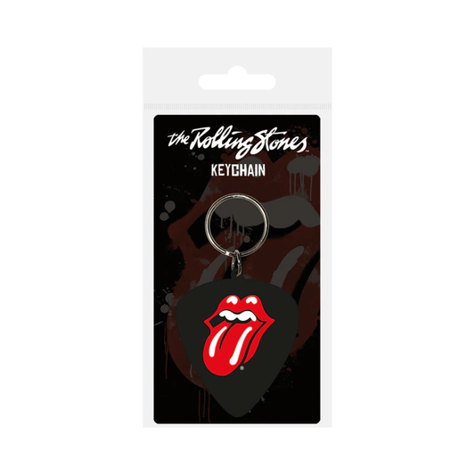 THE ROLLING STONES - PLECTRUM (RUBBER KEYCHAIN) By PYRAMID - Medaid International