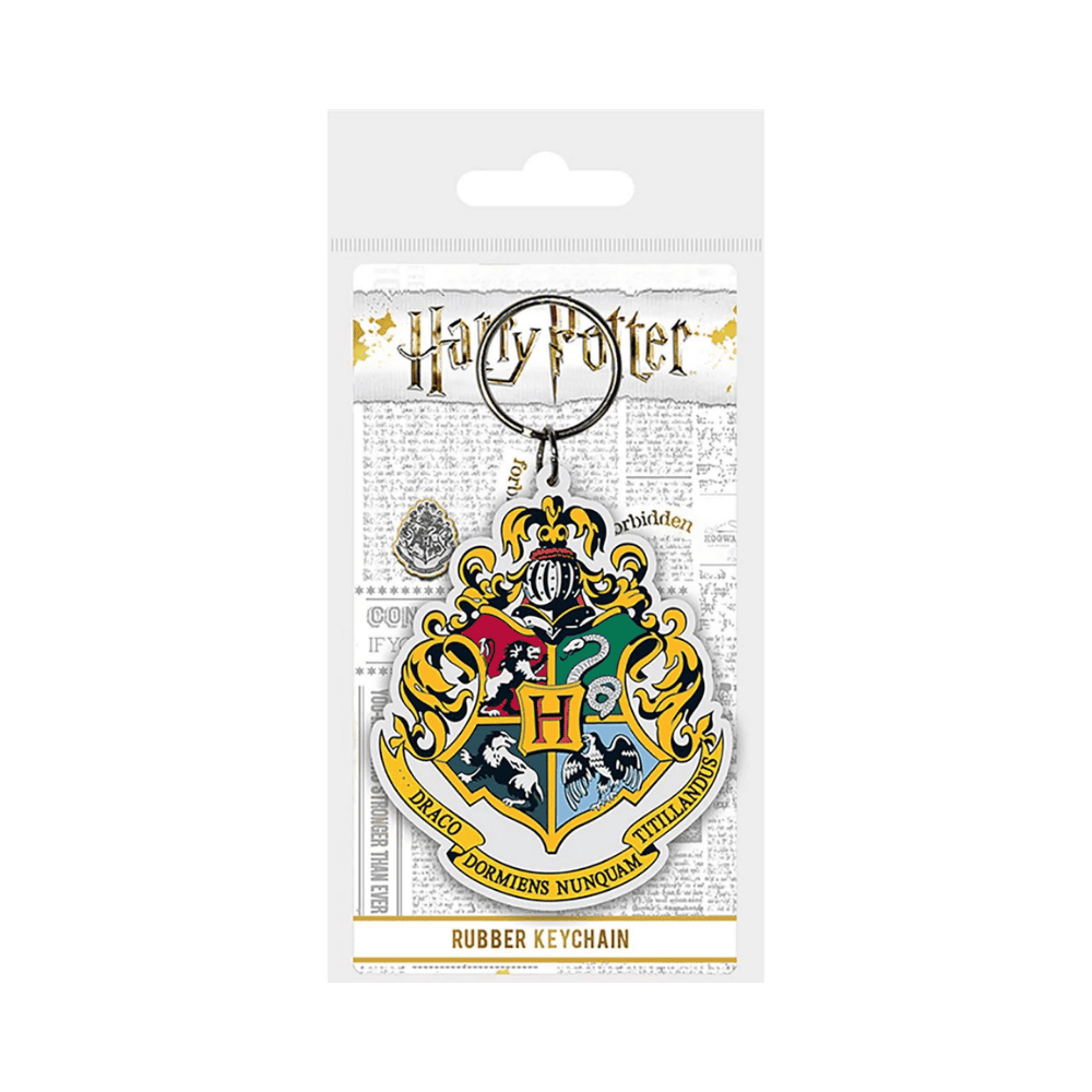 HARRY POTTER - HOGWARTS CREST (RUBBER KEYCHAIN) By Pyramid - Medaid International