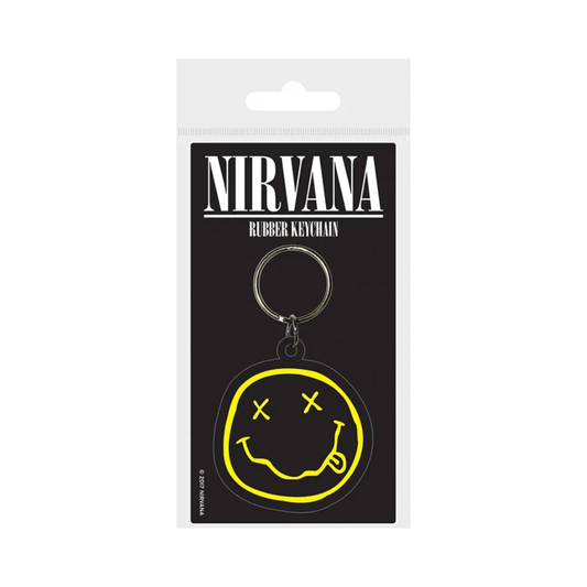 NIRVANA (SMILEY (RUBBER KEYCHAIN) By PYRAMID - Medaid International
