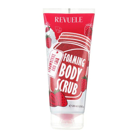 REVUELE FOAMING BODY SCRUB Strawberry and Chia 200ml