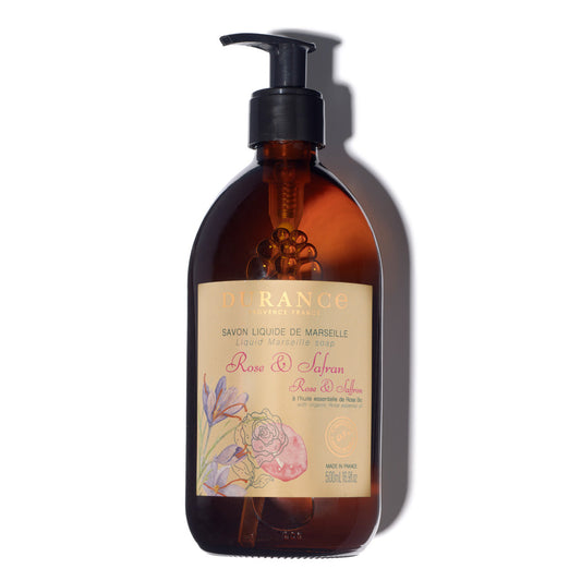 Durance - Rose & Saffron Liquid Marseille Soap 500ml - Medaid International