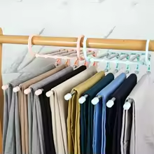 5-in-1 Foldable Clothes Hanger, Space-Saving Clothes Storage Solution - Medaid International