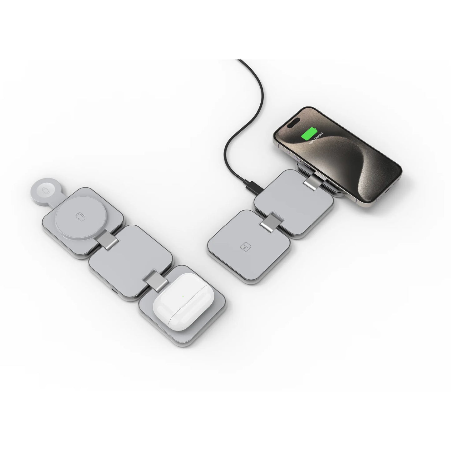 S21 3-in-1 Wireless Charger for Apple – Foldable & 10W