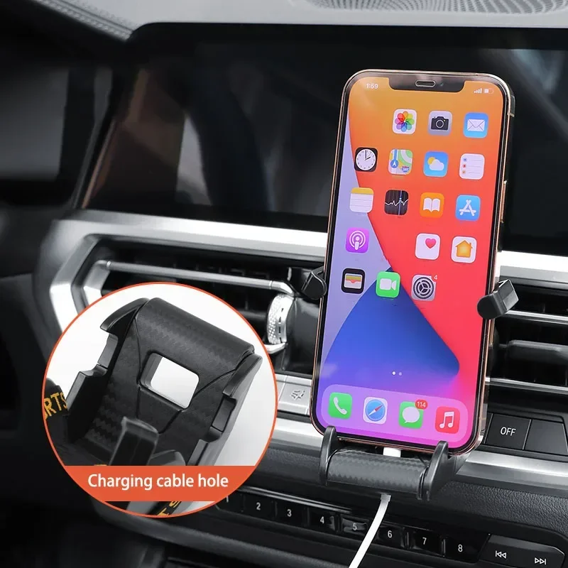 Carbon Fiber Sports Car Seat Phone Holder - Medaid International