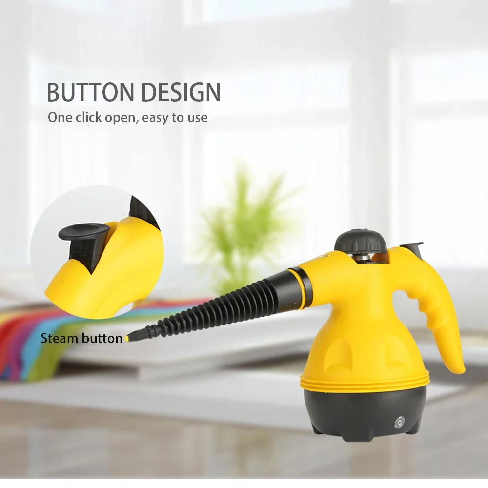 High Pressure Steam Cleaner ‚Äì 1000W Handheld Steam Cleaning Machine with 9 Accessories for Kitchen, Bathroom, Furniture & Car Detailing - Medaid International