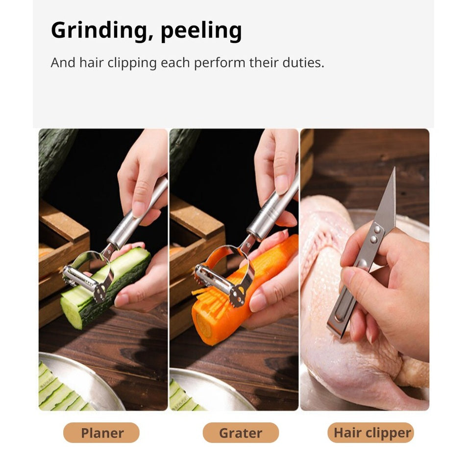 Multifunctional Vegetable Peeler & Slicer Stainless Steel - Medaid International