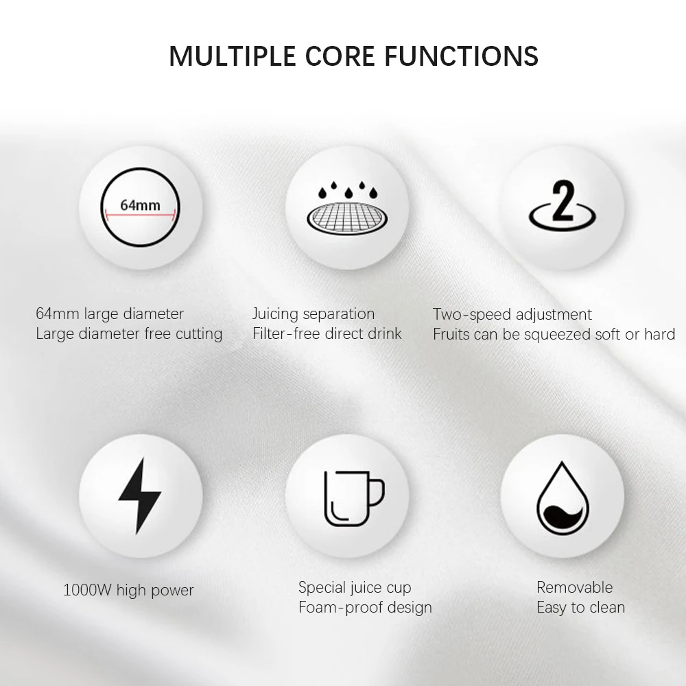 Juice Extractor Machine RAF R2852 800W 0.6L - Medaid International