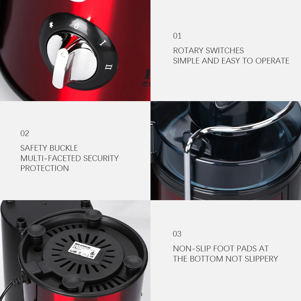 Juice Extractor Machine RAF R2852 800W 0.6L - Medaid International