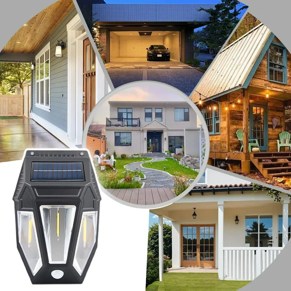 Smart LED Solar Lighting ,Wall Light with Tungsten Bulbs, Outdoor Lighting - Medaid International