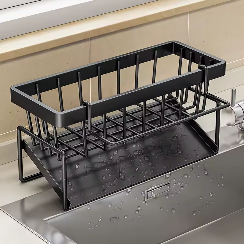 Multifunctional Stainless Steel Kitchen Drain Rack Sponge Organizer - Medaid International