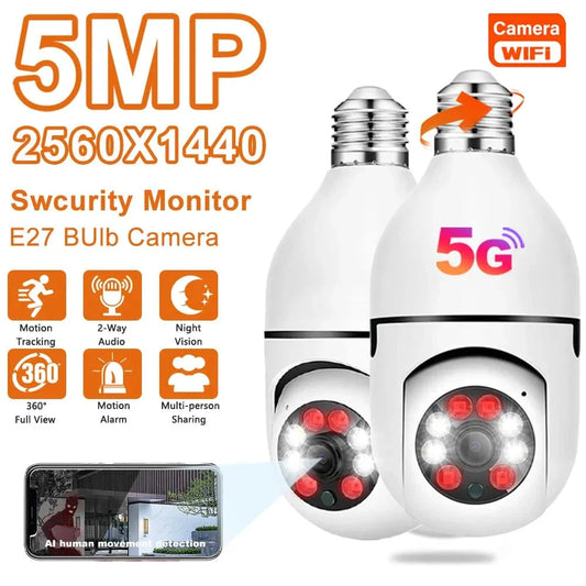 5G Wifi 5MP Bulb Camera FR1556 - Medaid International