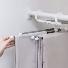 5-in-1 Foldable Clothes Hanger, Space-Saving Clothes Storage Solution - Medaid International