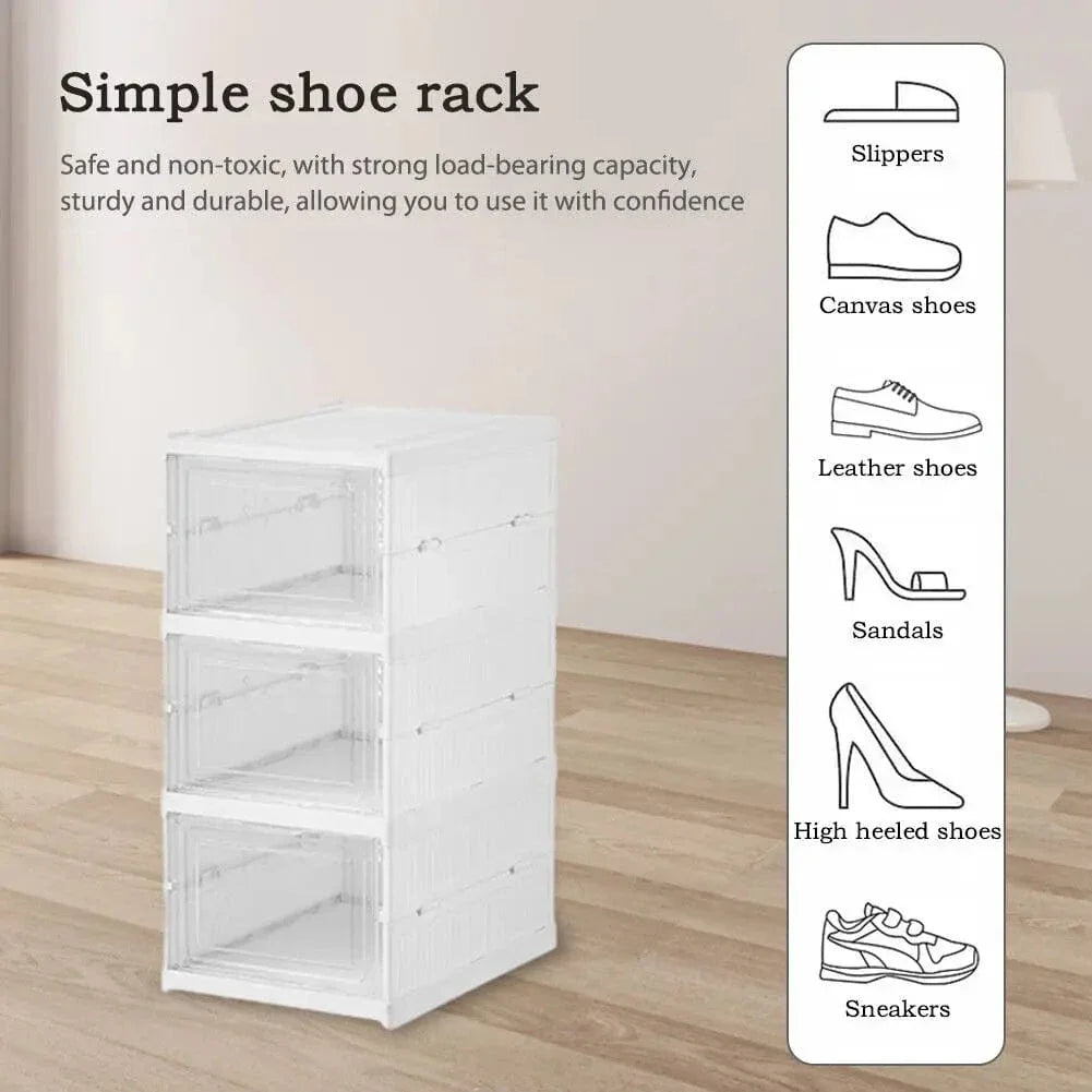 STOCKABLE SHOE RACK ORGANIZER HA2413( 3 layers) - Medaid International