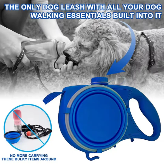 Aqua Leash, 5 In 1 Pet Essentials , Dog Walking Essentials All in one! - Medaid International
