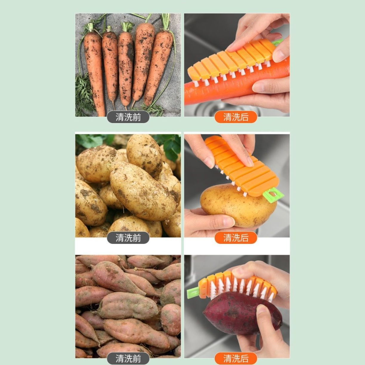 Fruits & Vegetables Cleaning Brush - Medaid International
