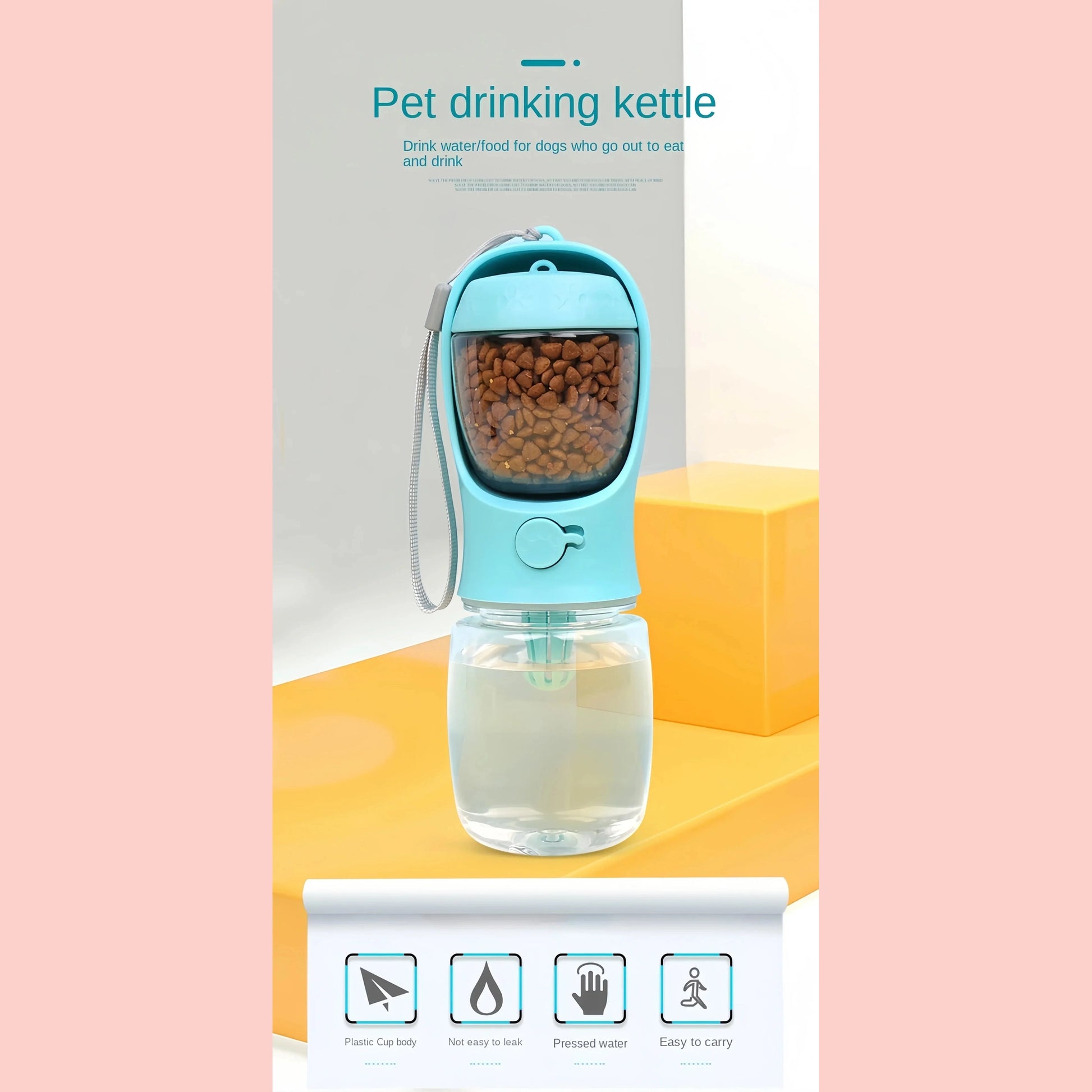 2 in 1 Portable Dog Water Bottle - Medaid International