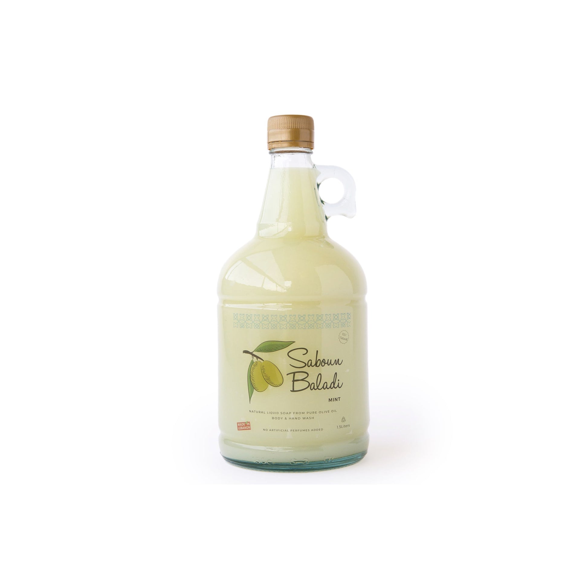 SABOUN BALADI LIQUID SOAP GALLON - MINT - Medaid International