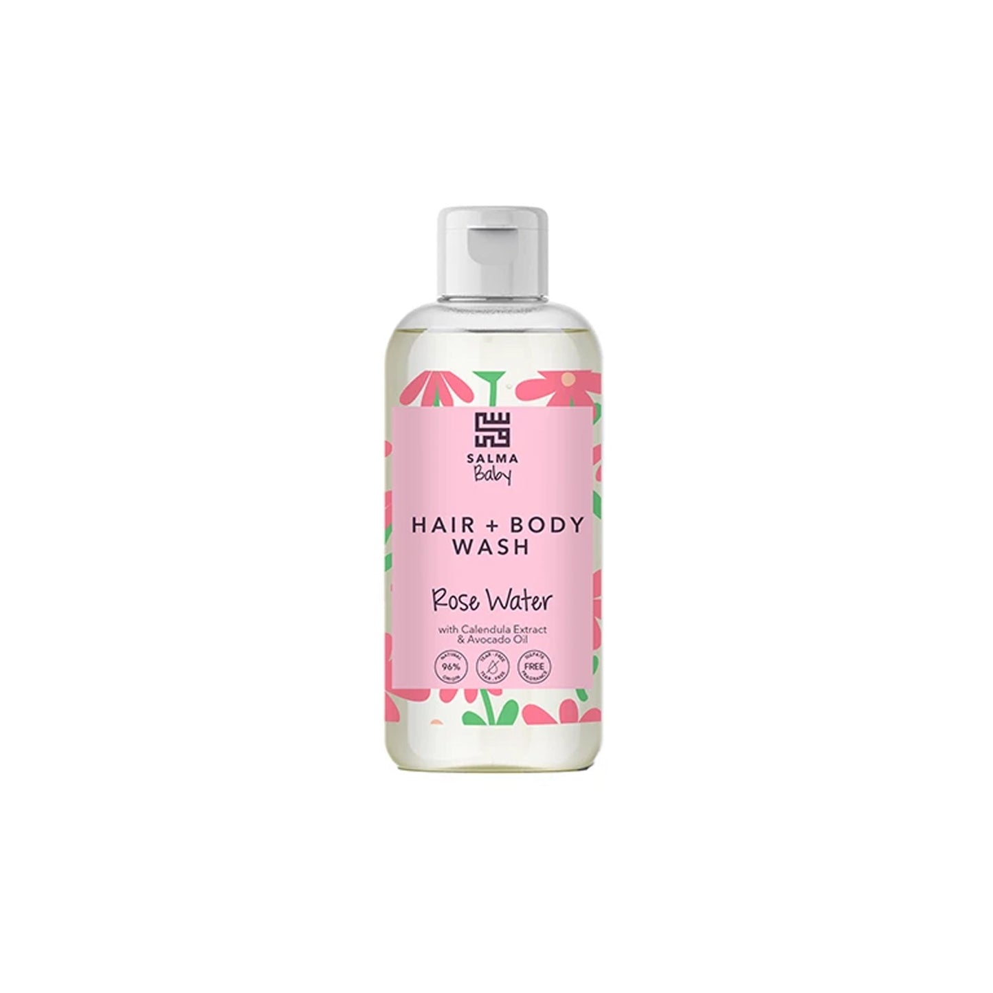 SALMA BABY HAIR + BODY WASH - ROSE WATER - Medaid International