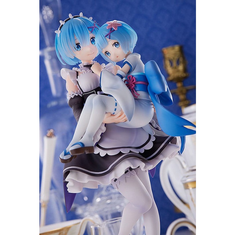 Re:ZERO Starting Life in Another World Figure Rem & Childhood Rem 1/7 Scale Figure by Sega - Medaid International
