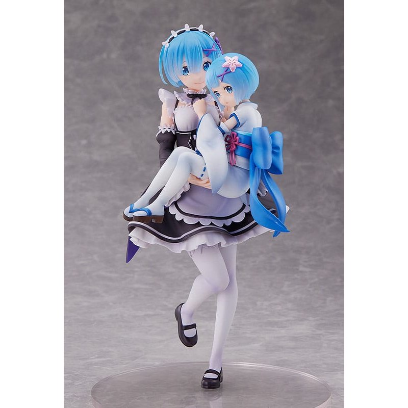 Re:ZERO Starting Life in Another World Figure Rem & Childhood Rem 1/7 Scale Figure by Sega - Medaid International