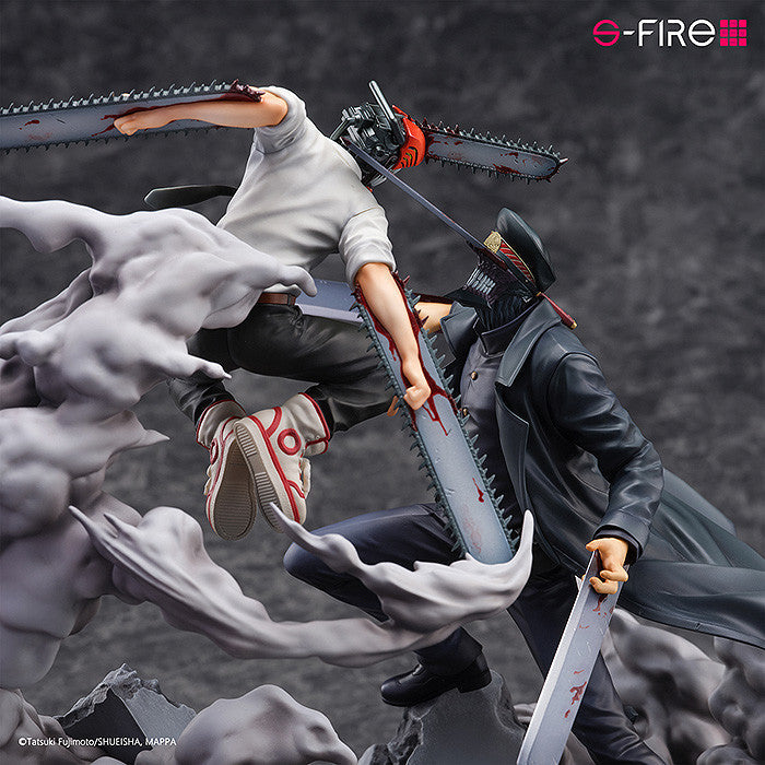 Chainsaw Man S-Fire Super Situation Figure Chainsaw Man vs. Samurai Sword By Sega - Medaid International