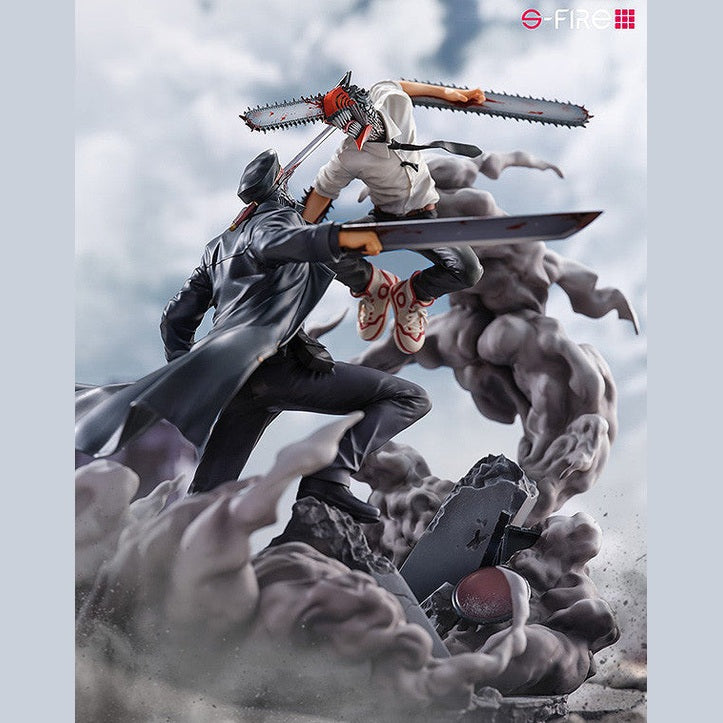 Chainsaw Man S-Fire Super Situation Figure Chainsaw Man vs. Samurai Sword By Sega - Medaid International