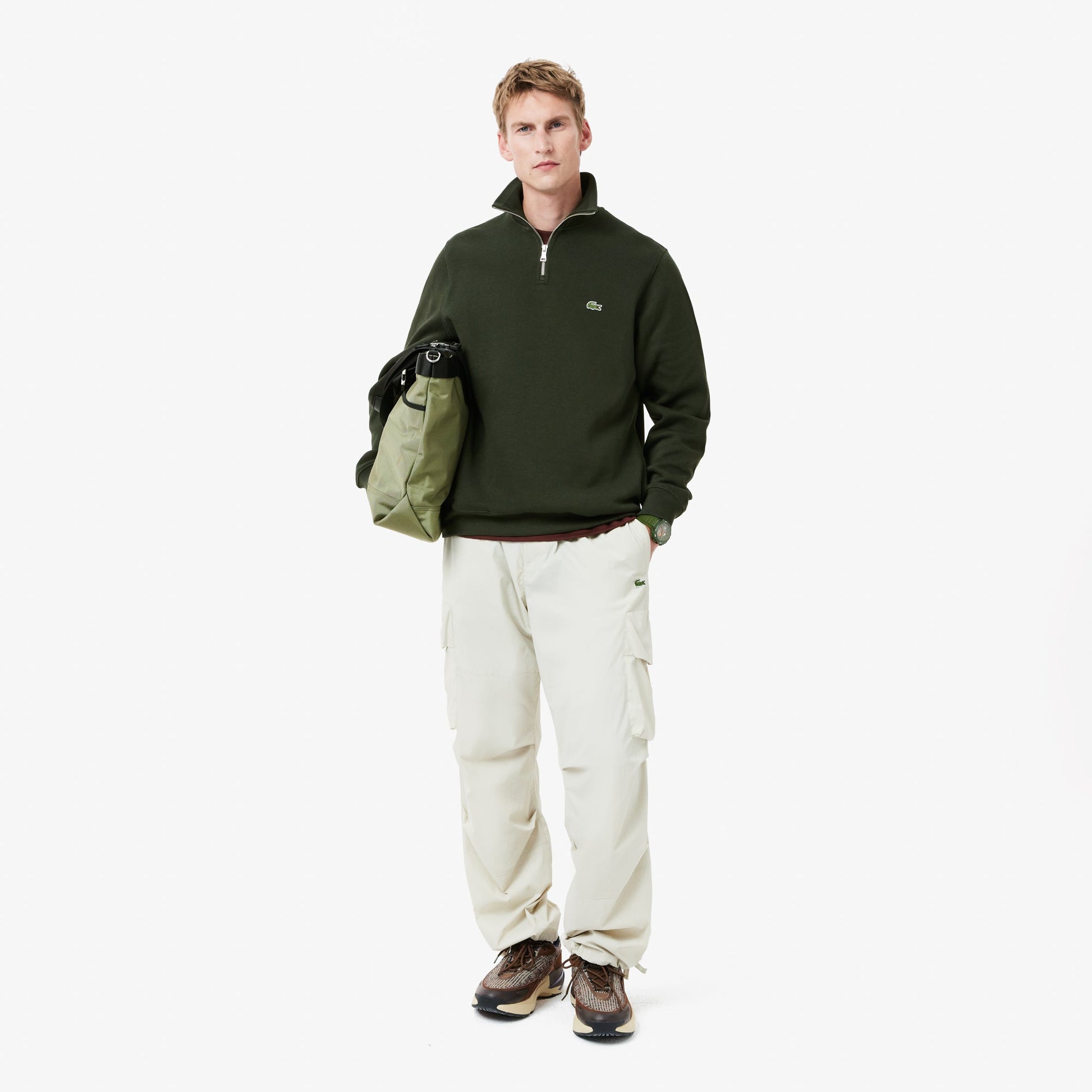 buy-zip-up-high-neck-interlock-sweatshirt-sh1927-l7a-lebanon - Medaid