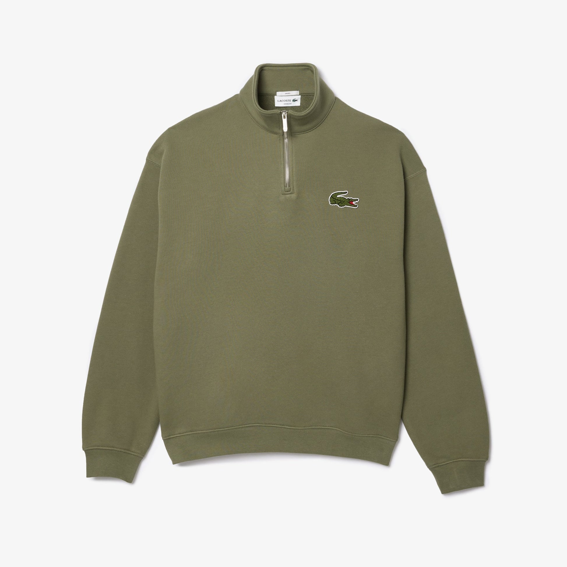 buy-loose-fit-zip-neck-badge-accent-sweatshirt-sh2748-bmy-lebanon - Medaid