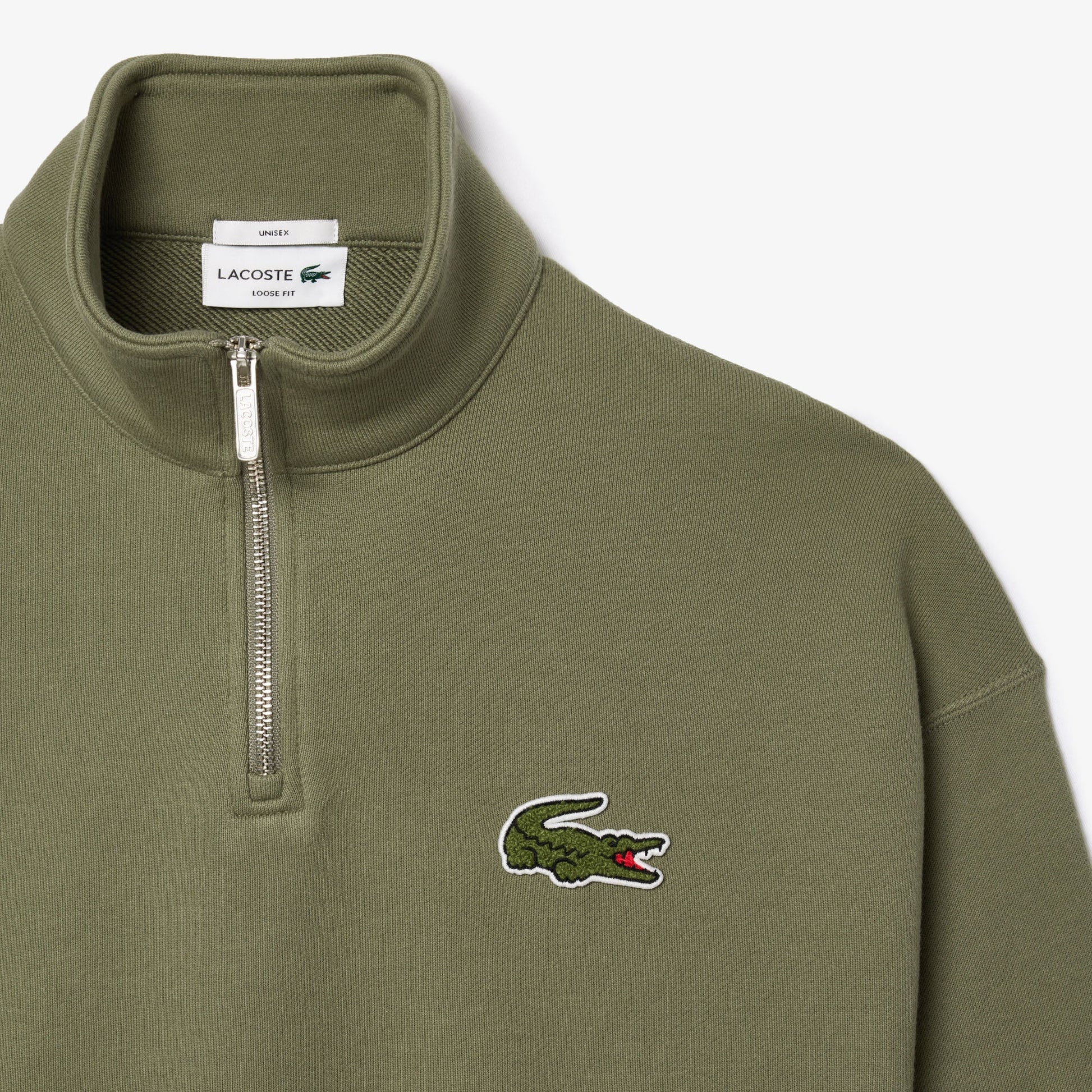 buy-loose-fit-zip-neck-badge-accent-sweatshirt-sh2748-bmy-lebanon - Medaid
