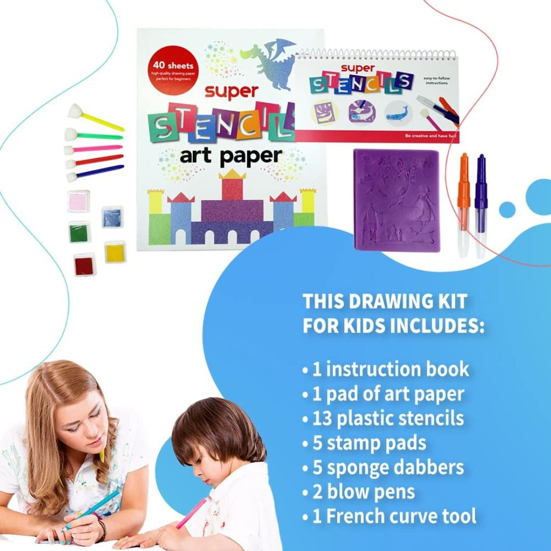 SpiceBox Drawing Stencils Art Kit - Medaid International