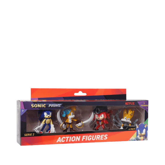 SONIC FIGURE ACTION 4PACK WINDOW BOX 3" - Medaid International