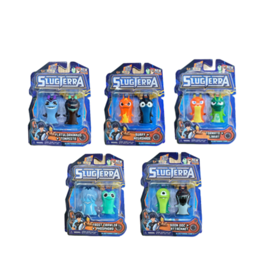 Slugterra PVC Fig. 2-PK IN 1 PACK ASSORTMENT (1 RANDOM) - Medaid International