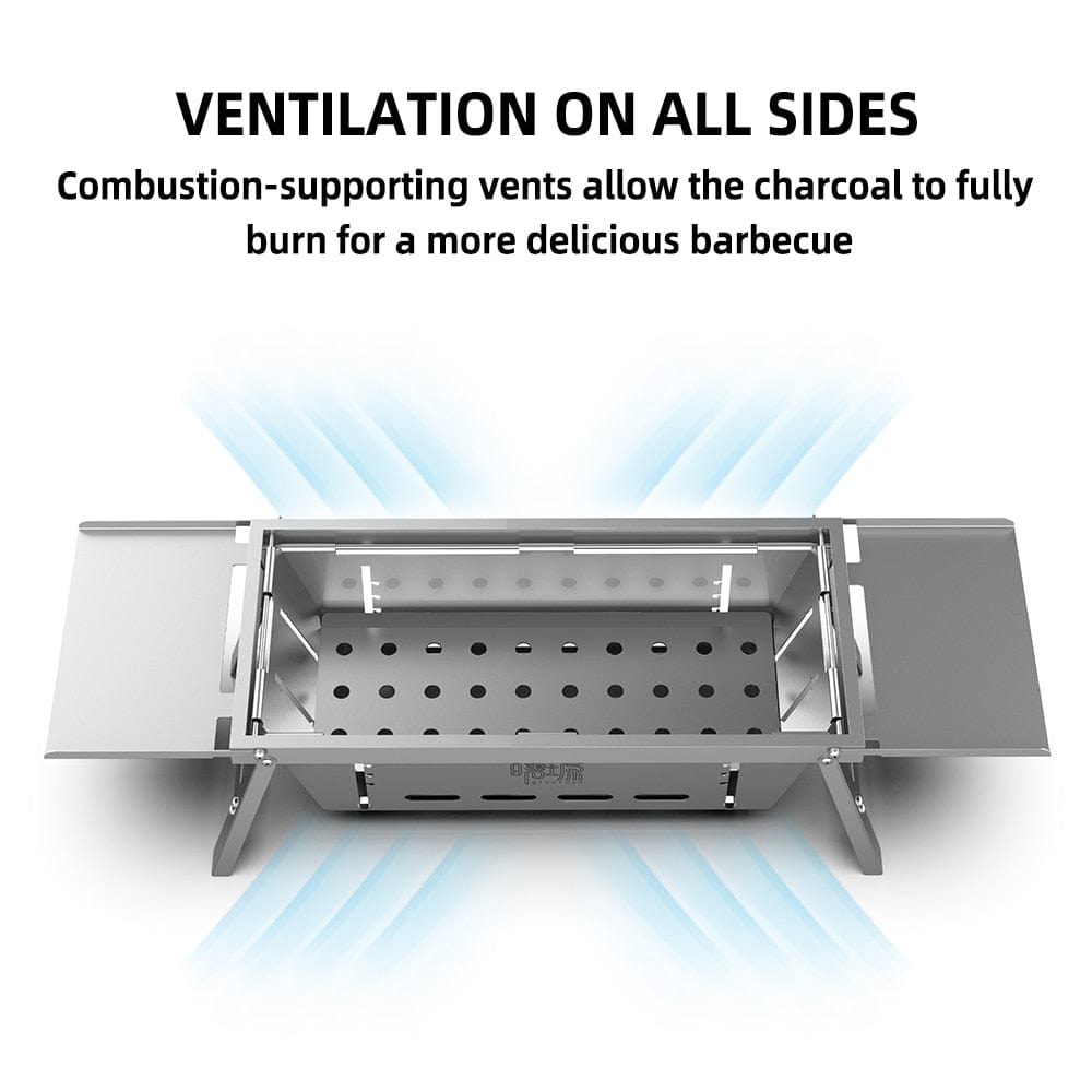 Folding Stainless Steel BBQ Grill KT241 - Medaid International