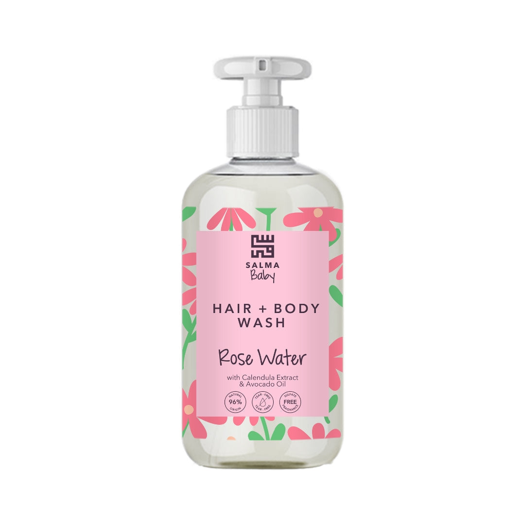 Baby Hair & Body Wash Rose Water - Medaid International