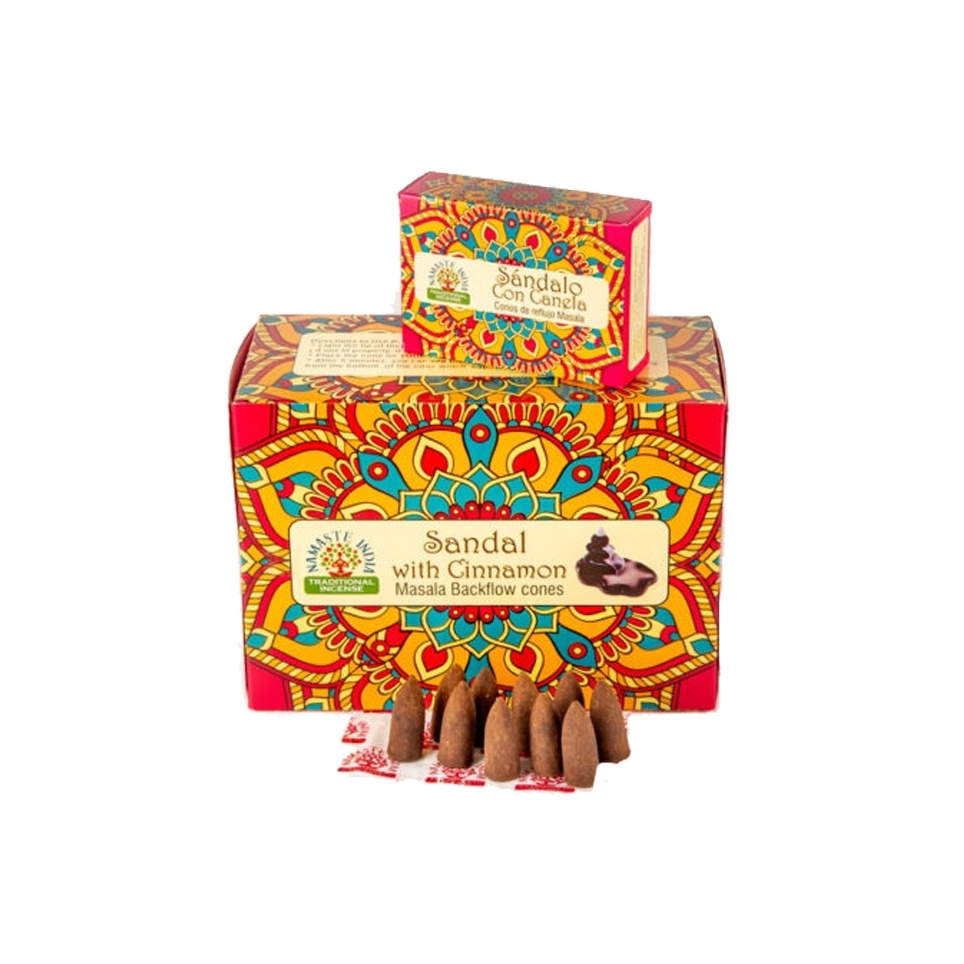 AROMA BACK FLOW CONES - SANDAL WITH CINNAMON - Medaid International