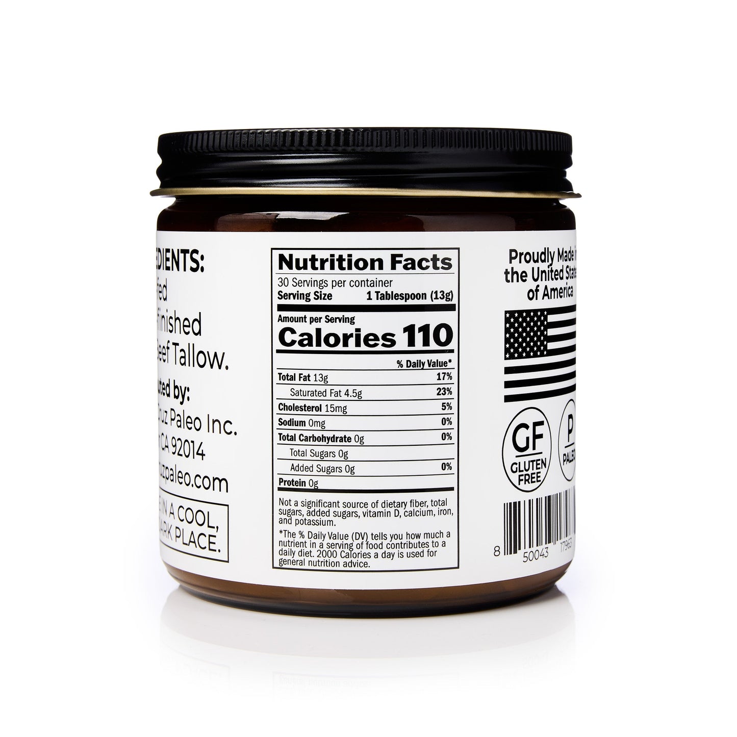 Beef Tallow Jar 14oz