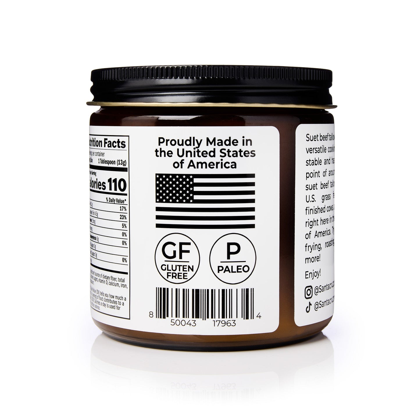 Beef Tallow Jar 14oz