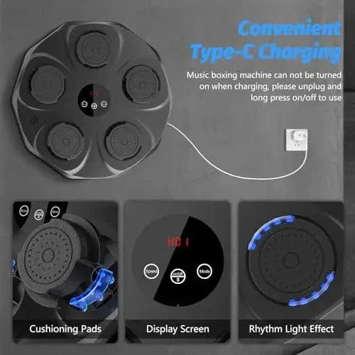 Music Boxing Machine with Boxing Gloves HP2301 - Medaid International