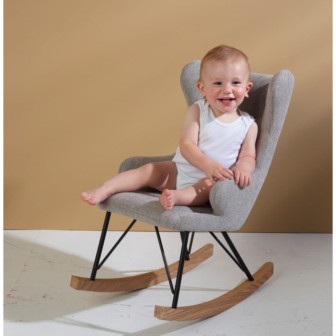 Quax rocking kids chair de luxe -clay
